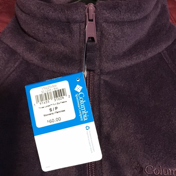 Columbia- three lakes full zip fleece jacket - Picture 4 of 7